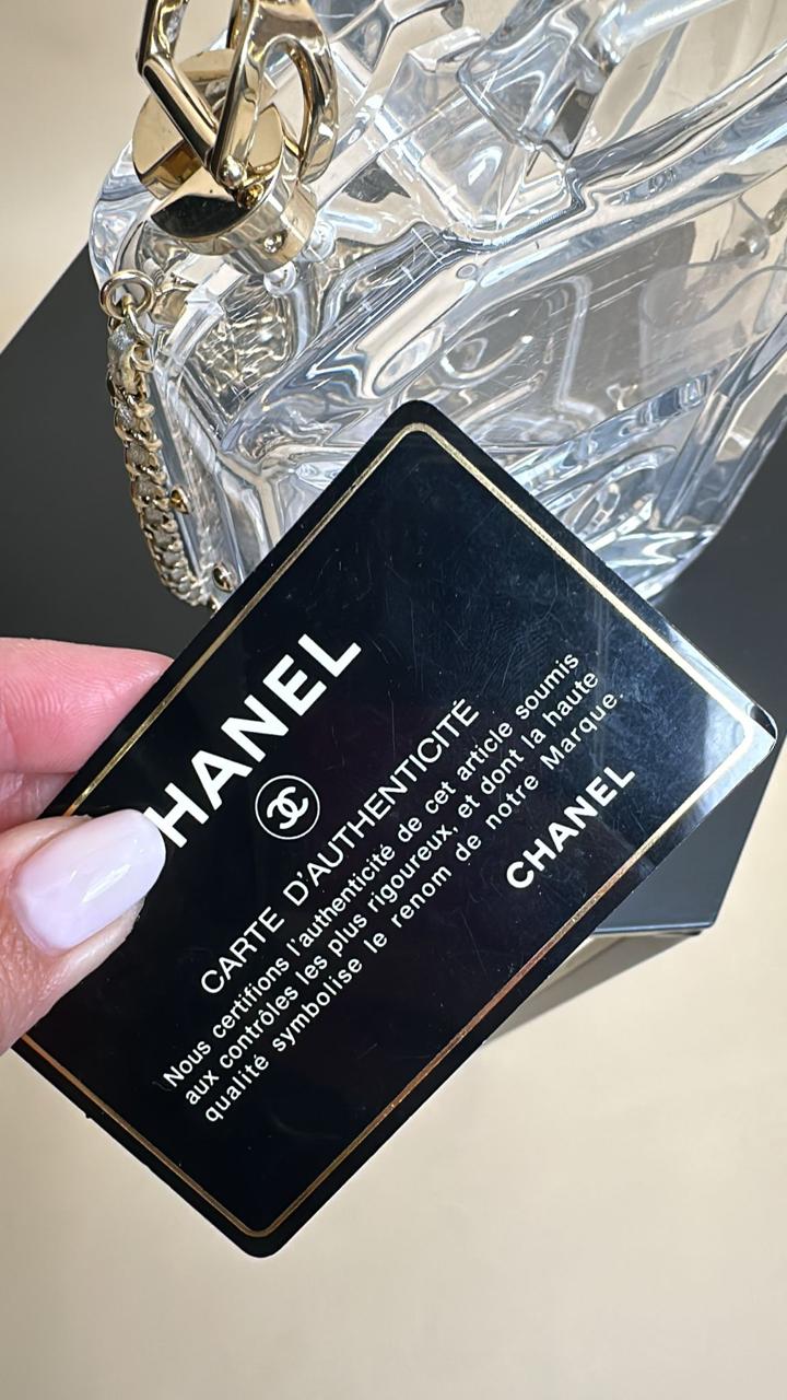Chanel Dubai Tank Transparent Minaudiere Clutch Bag - Image 2