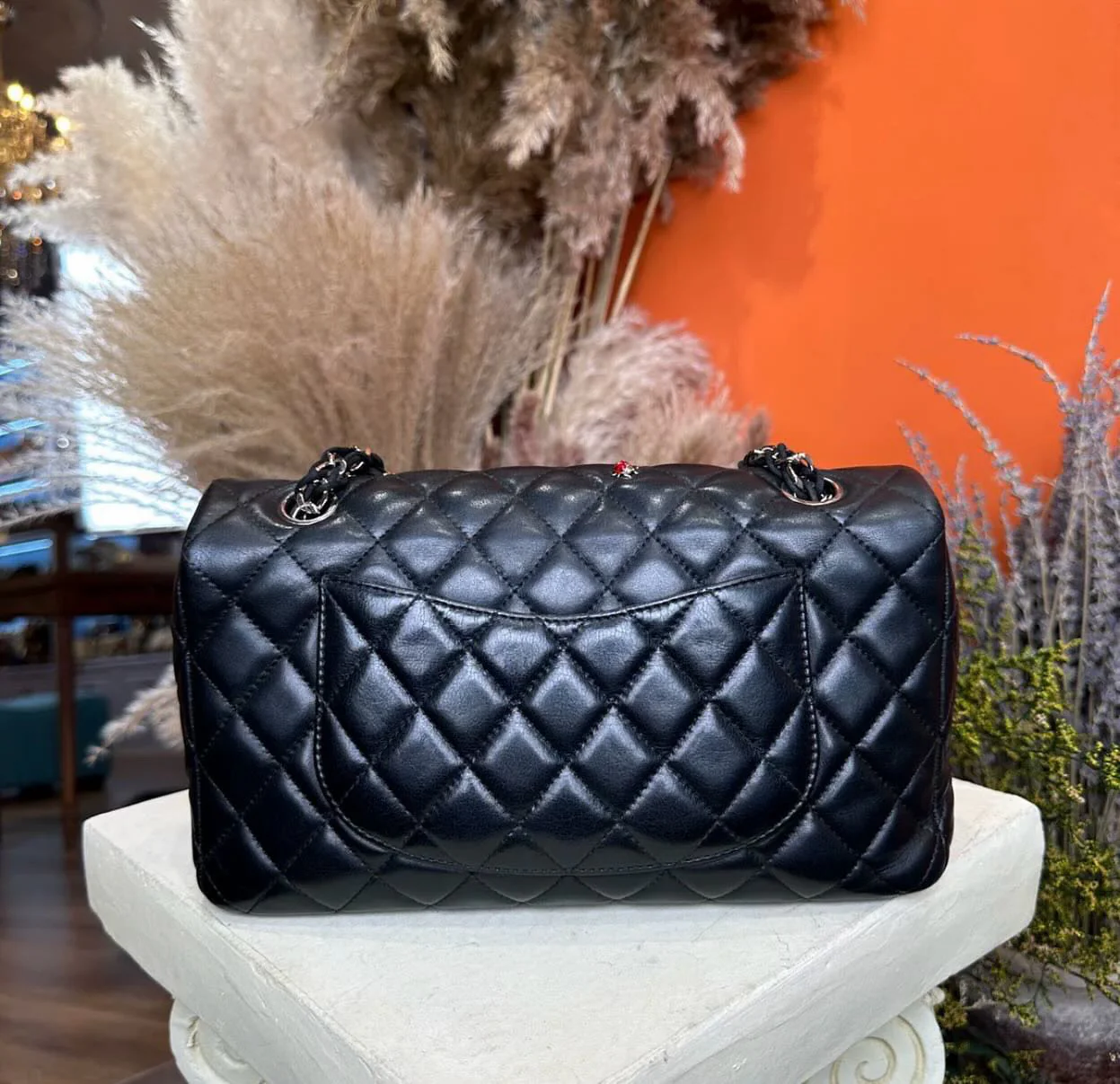 Vintage Chanel Classic Medium Lady Bug Flap Bag - Image 5