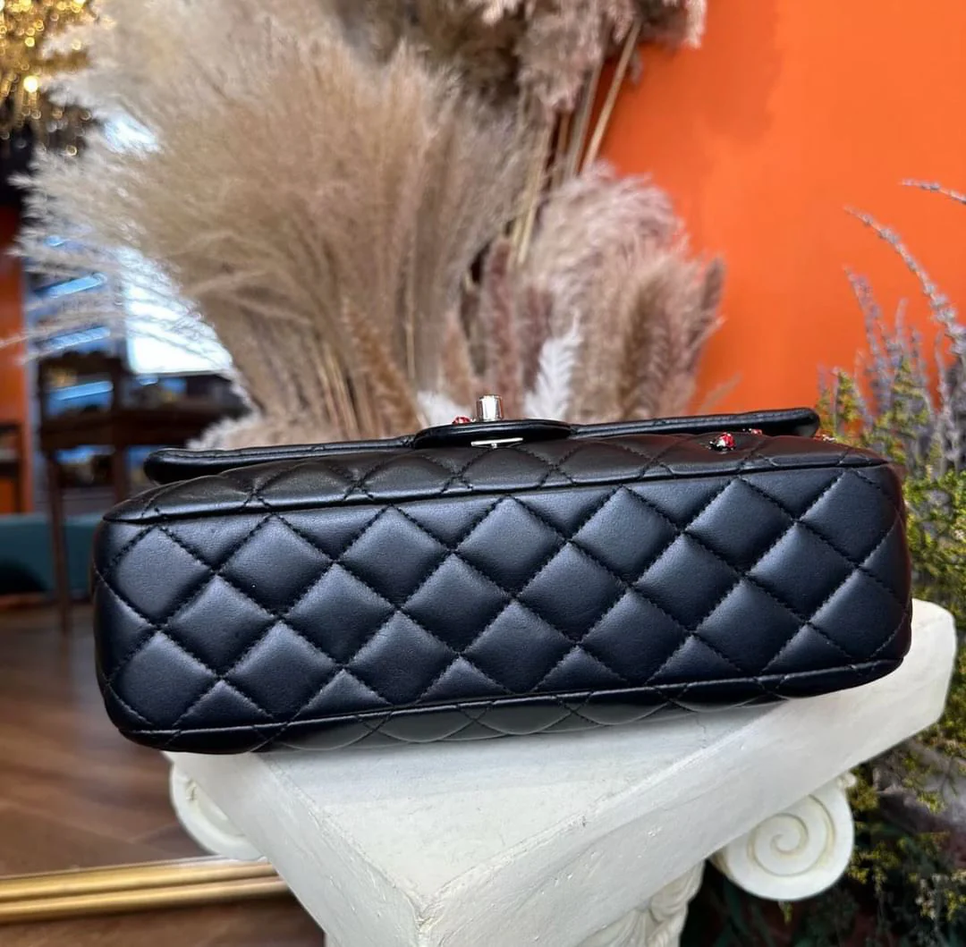 Vintage Chanel Classic Medium Lady Bug Flap Bag - Image 7