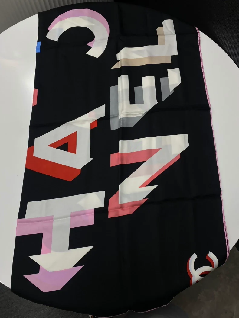 Vintage Chanel silk scarf - Image 2