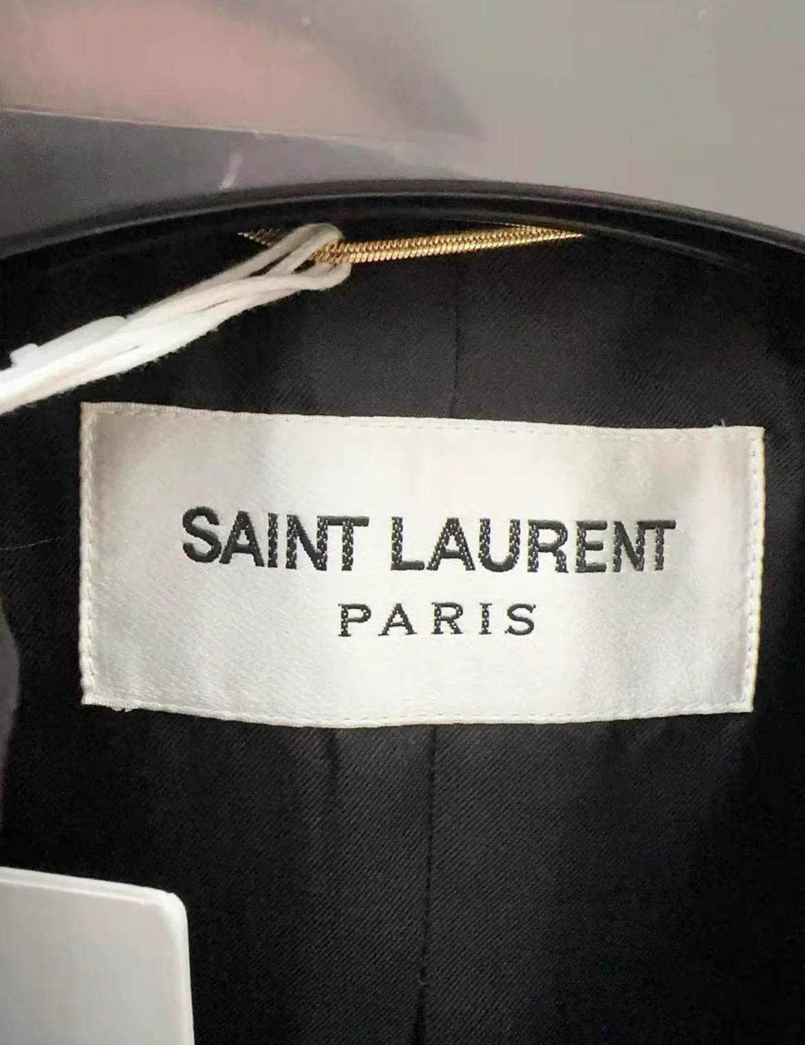 YSL Saint Laurent Black Long Tuxedo Jacket - Image 3